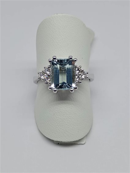 Anello Davite & Delucchi Donna in Oro bianco Acquamarina 1.9 Ct AA029047 - AA029047